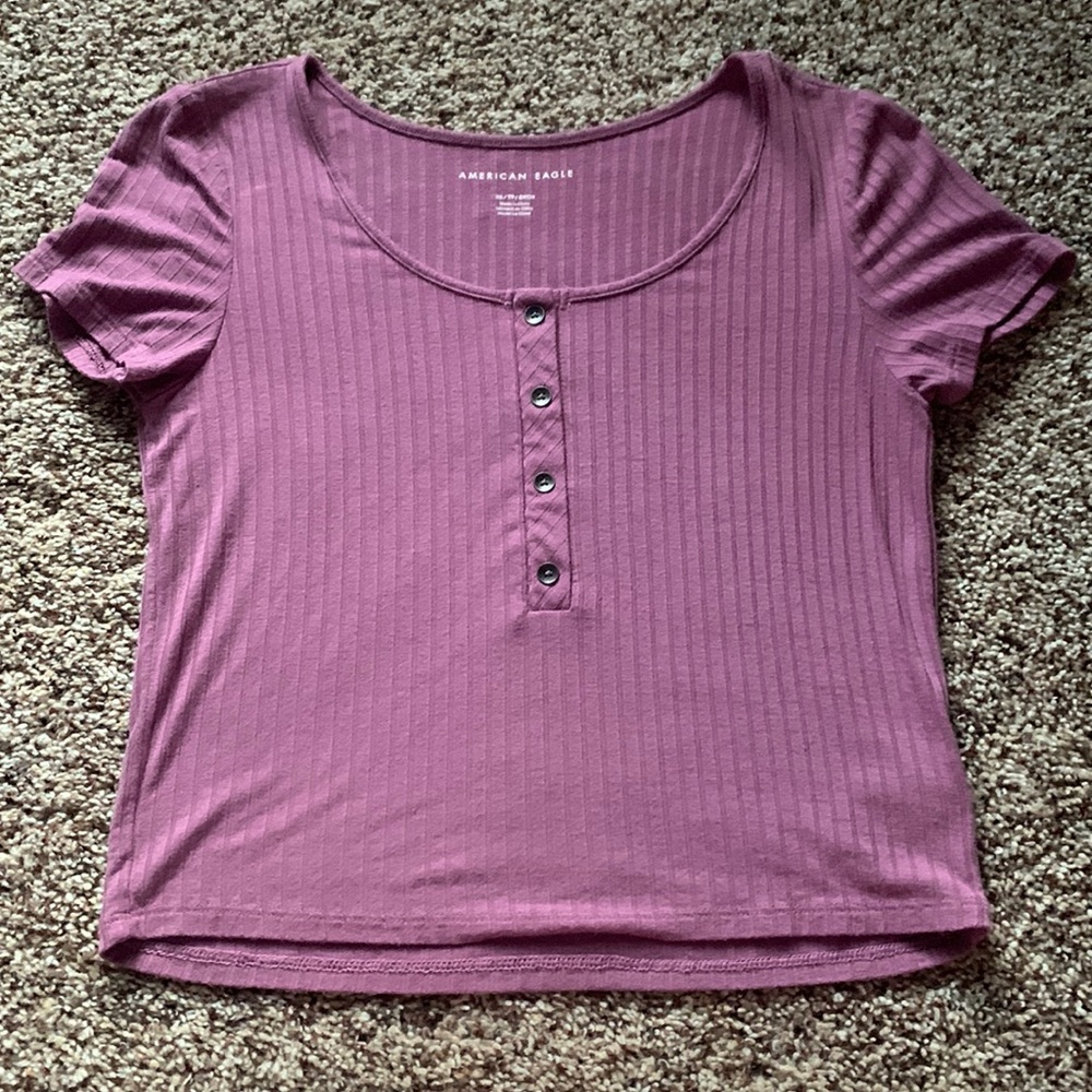 American Eagle Ribbed Crop Top